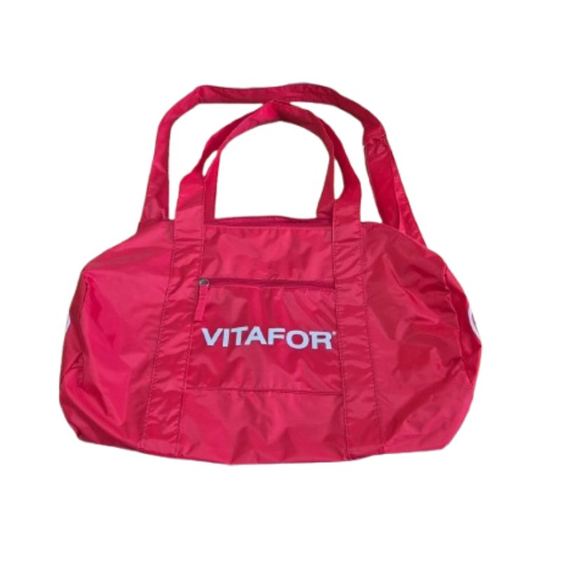 Mala de Academia Vermelha Nylon fitness Vitafor